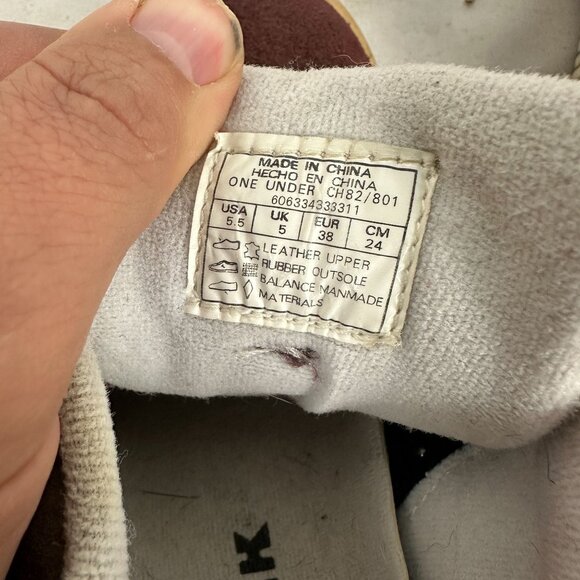 Airwalk Womens Suede Sneakers Size 5.5 Red/Blue/Gray - Picture 2 of 8